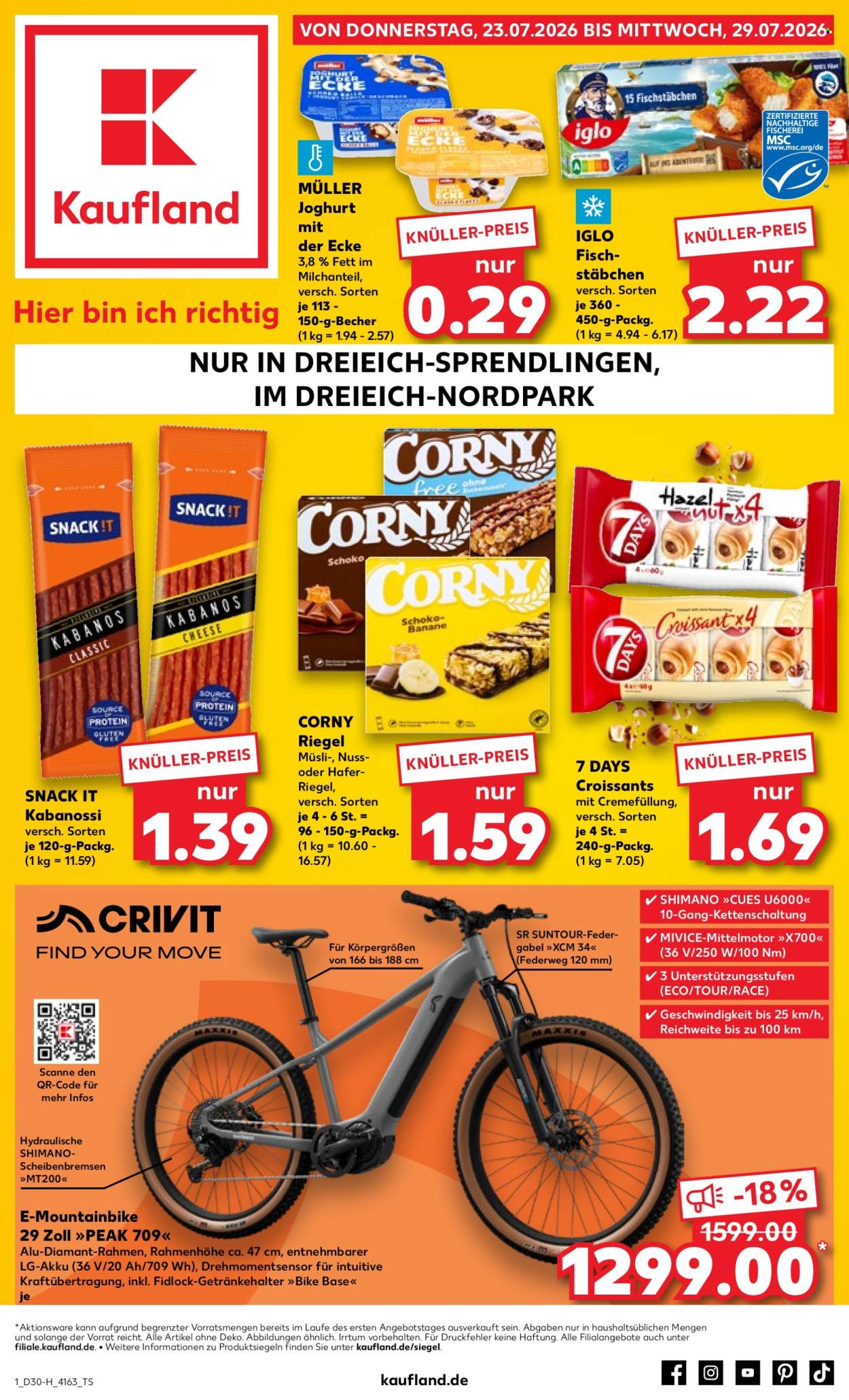 Leták Kaufland - 23.7.2026 - 29.7.2026. Strana 1
