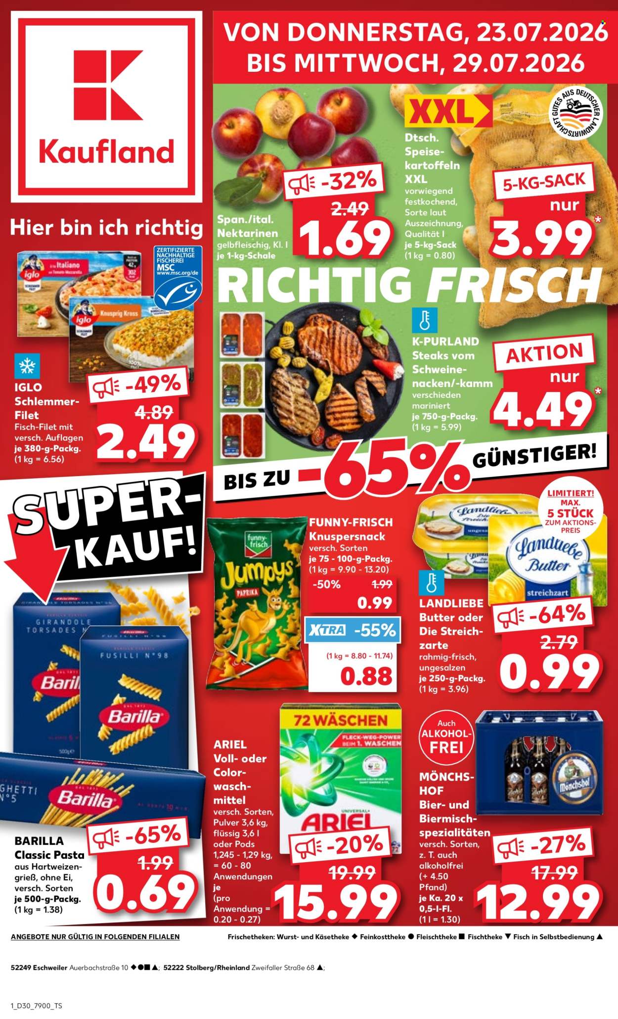 Leták Kaufland - 23.7.2026 - 29.7.2026. Strana 1