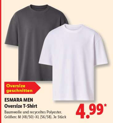ESMARA MEN Oversize T-Shirt