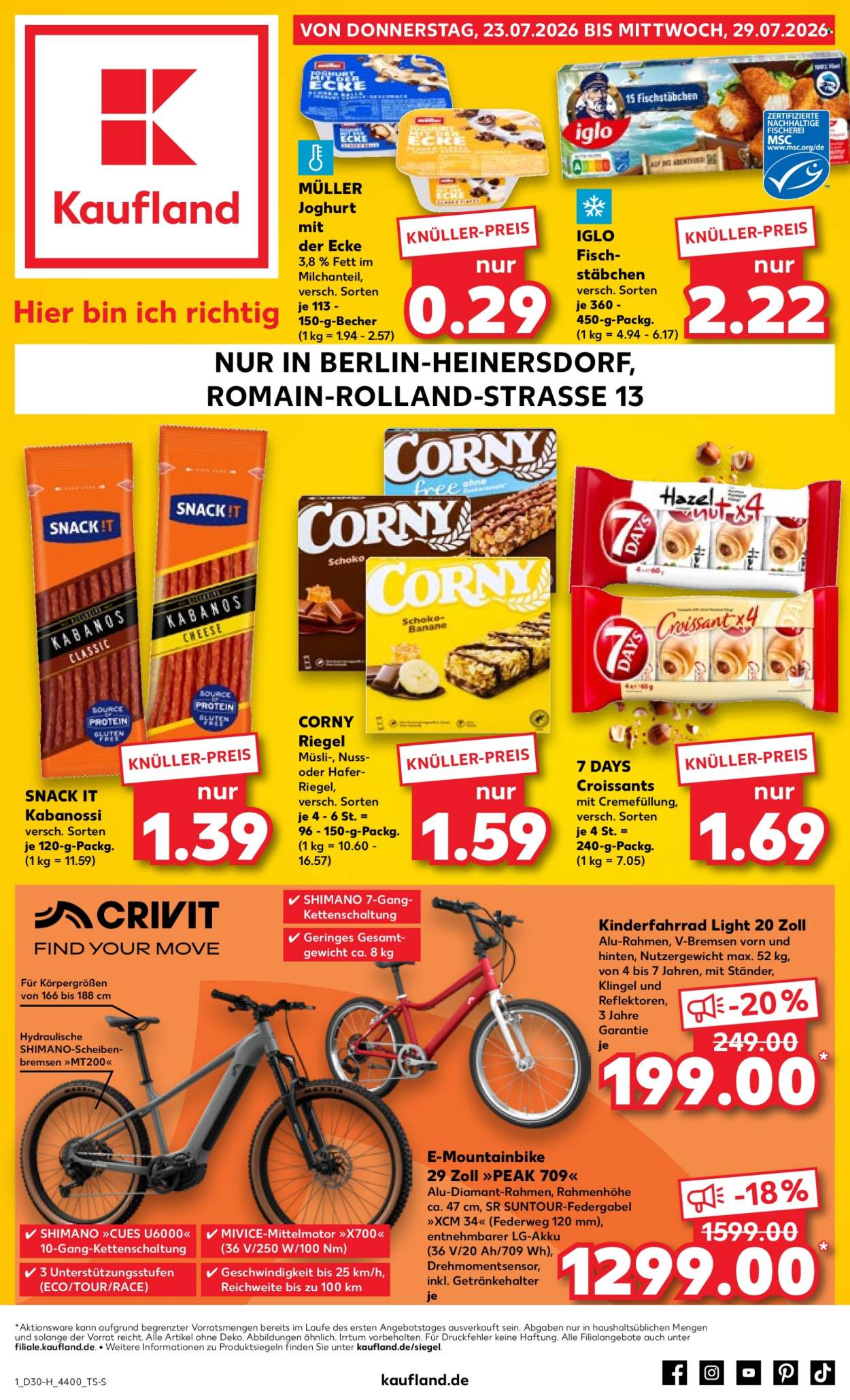 Leták Kaufland - 23.7.2026 - 29.7.2026. Strana 1