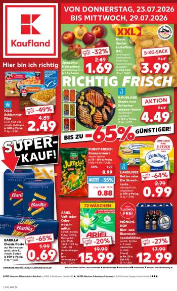 Prospekte Kaufland - 23.07.2026 - 29.07.2026.