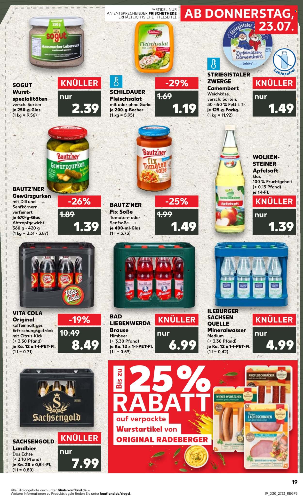 Leták Kaufland - 23.7.2026 - 29.7.2026. Strana 19