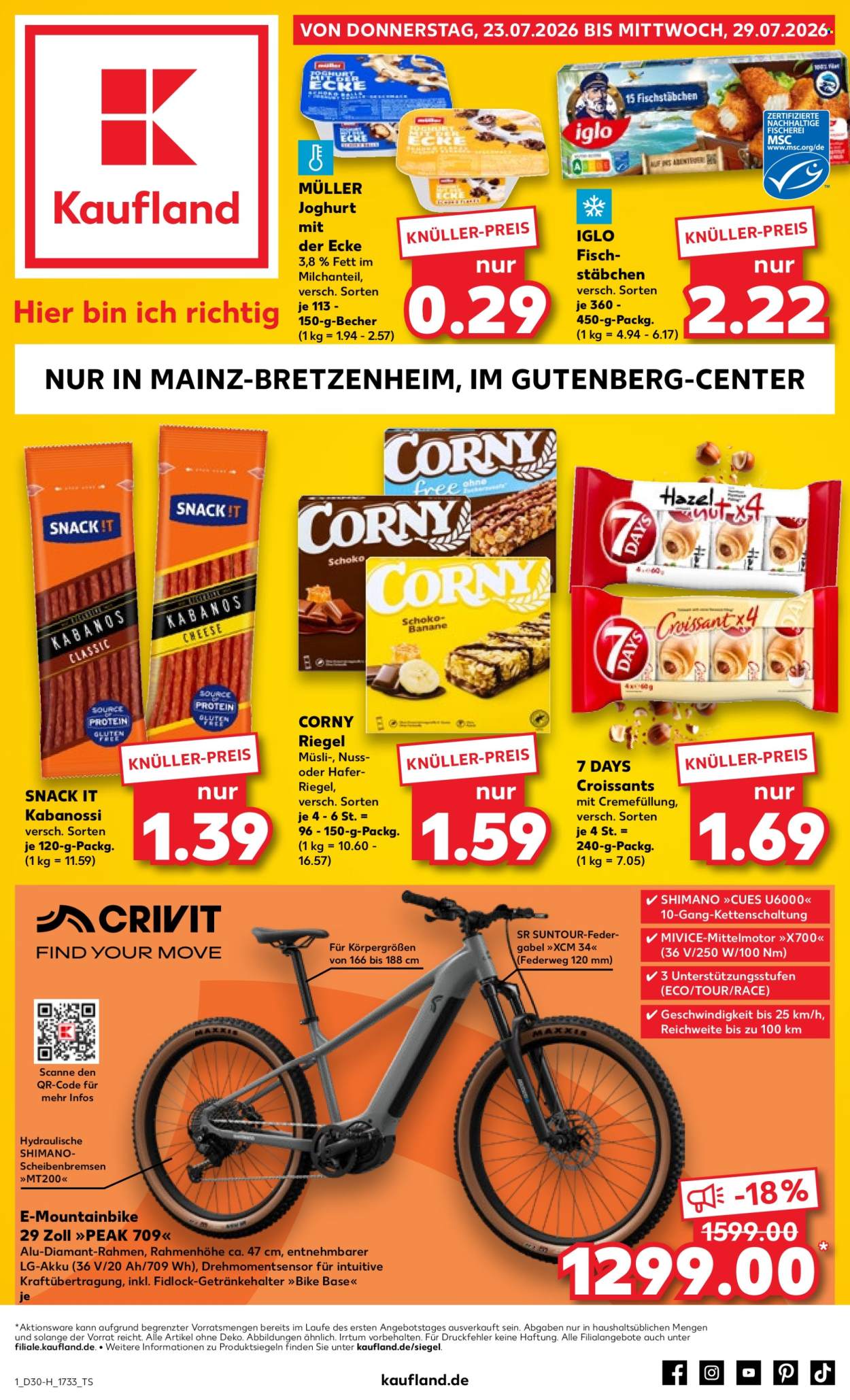 Leták Kaufland - 23.7.2026 - 29.7.2026. Strana 1