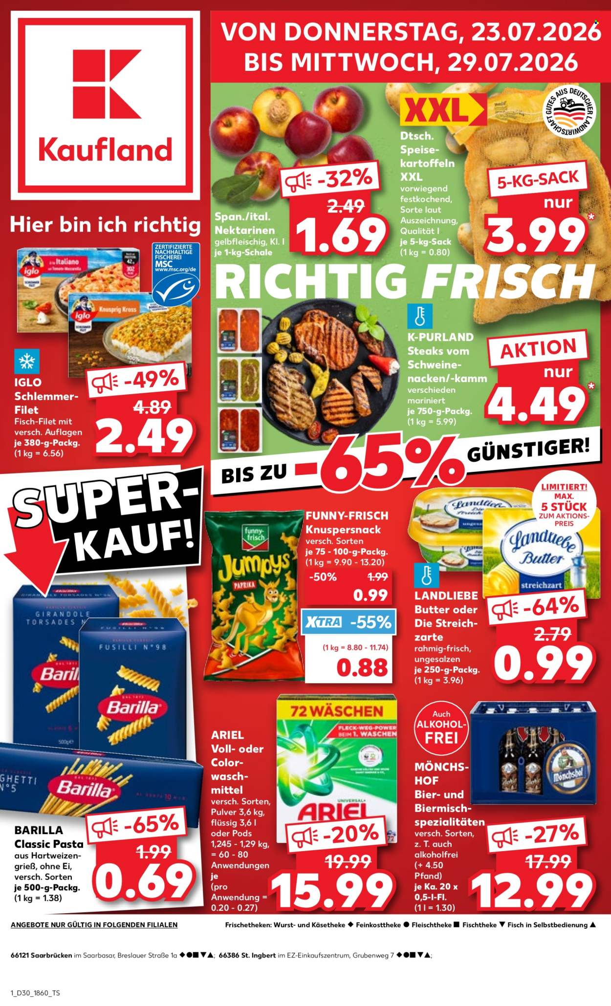 Kaufland Prospekte  - 23.07.2026 - 29.07.2026. Seite 1