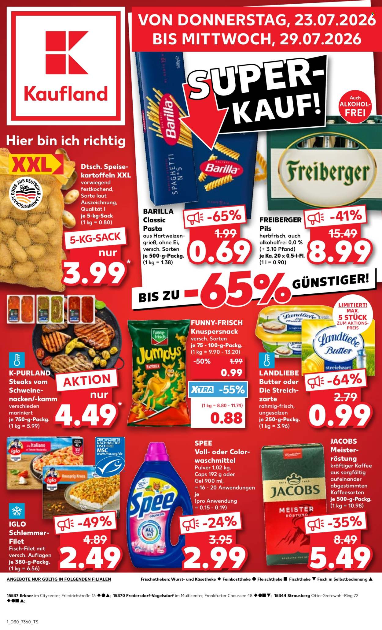 Leták Kaufland - 23.7.2026 - 29.7.2026. Strana 1