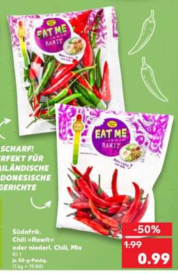 Südafrik. Chili »Rawit« oder niederl. Chili, Mix Kl. I