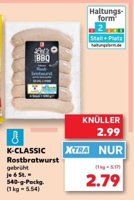 K-CLASSIC Rostbratwurst