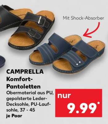 CAMPRELLA Komfort-Pantoletten