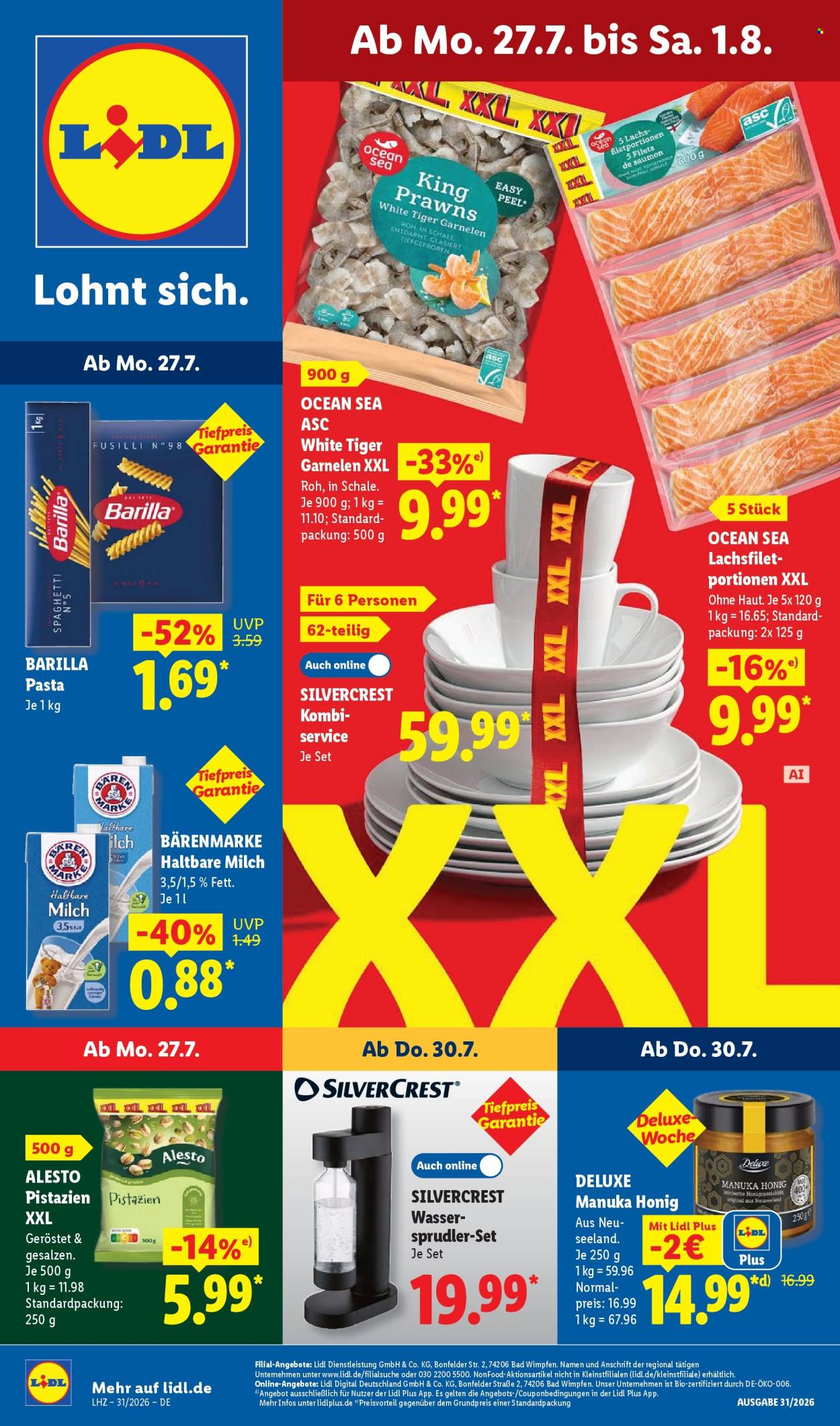 Leták Lidl - 27.7.2026 - 1.8.2026. Strana 1