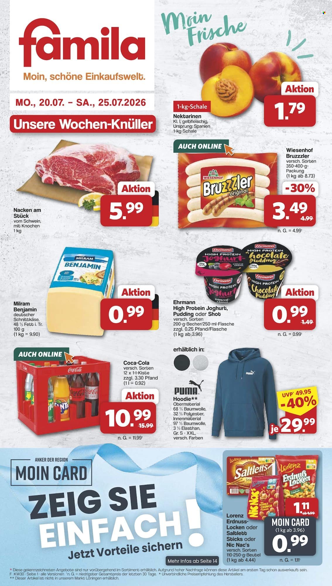 famila Prospekte  - 20.07.2026 - 25.07.2026. Seite 1