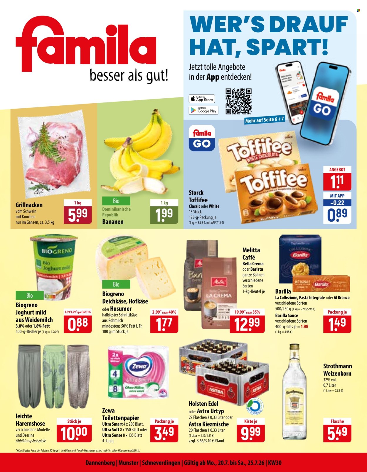 famila Prospekte  - 20.07.2026 - 25.07.2026. Seite 1