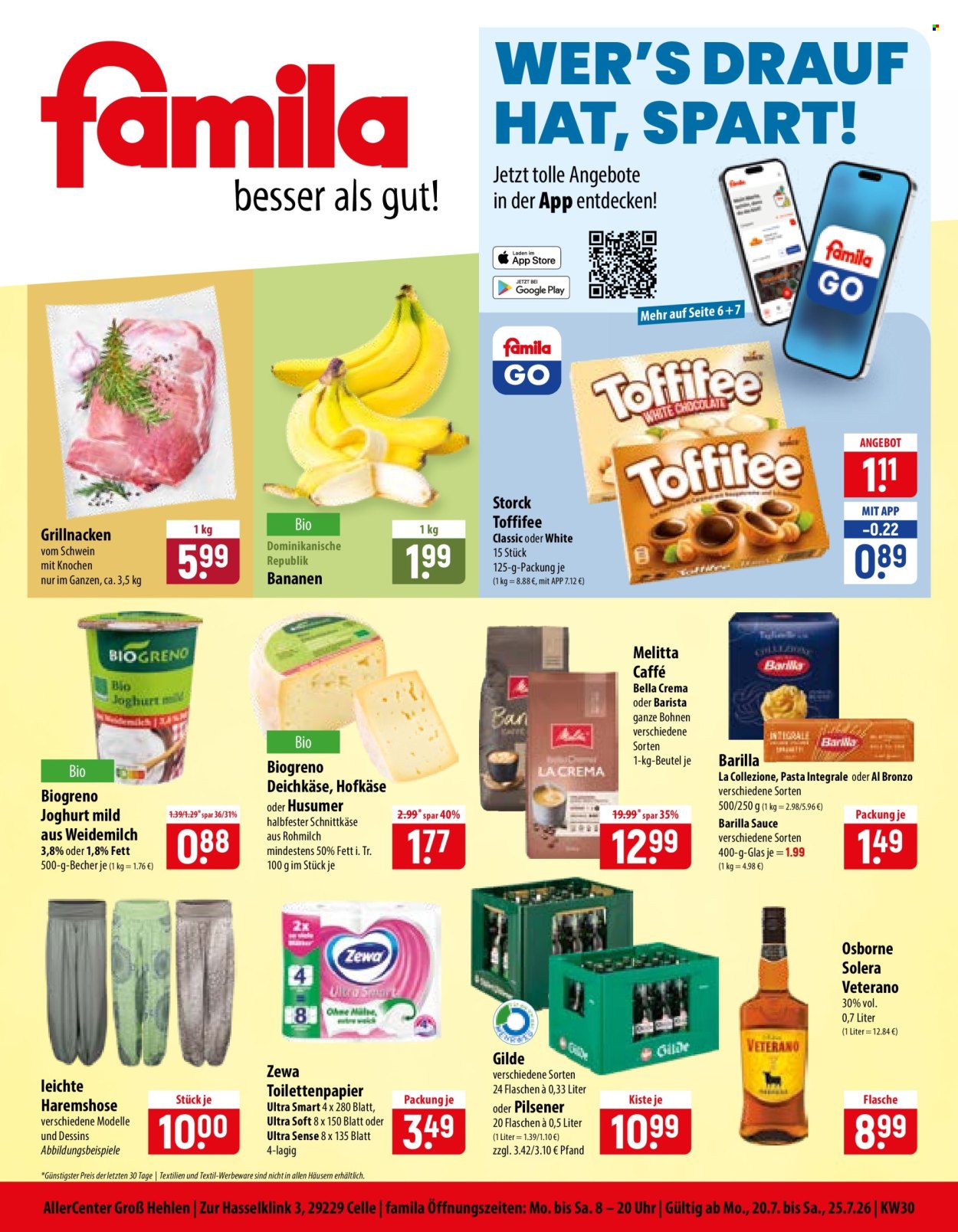 famila Prospekte  - 20.07.2026 - 25.07.2026. Seite 1