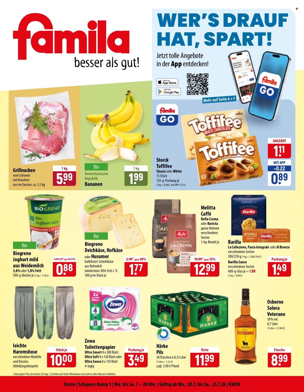 famila Prospekte  - 20.07.2026 - 25.07.2026. Seite 1