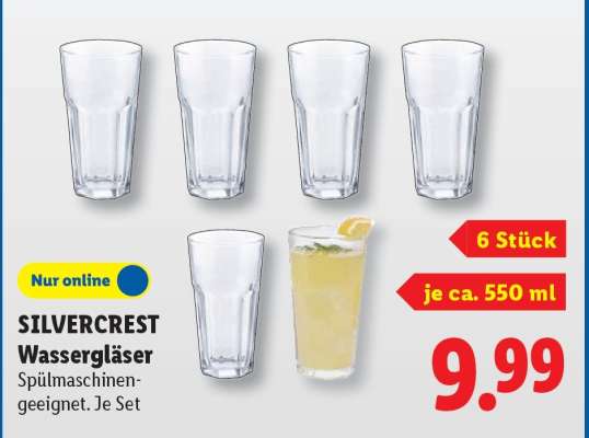 SILVERCREST Wassergläser