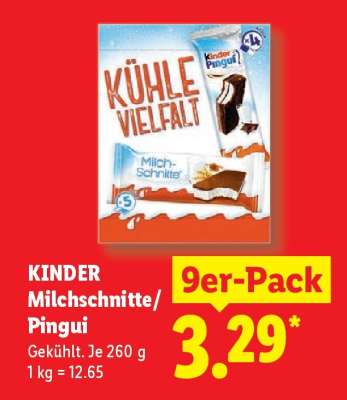 Kinder Milchschnitte/ Pingui