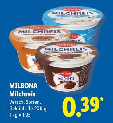 Milbona Milchreis