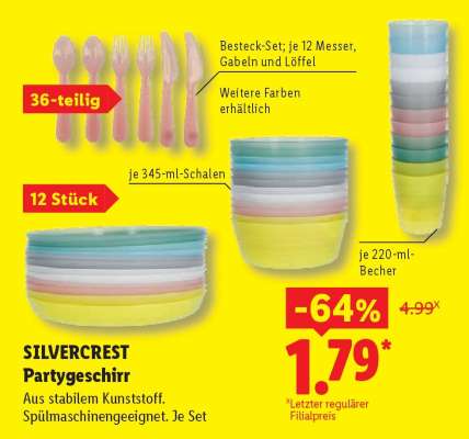 SILVERCREST Partygeschirr