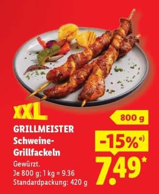 Grillmeister Schweine- Grillfackeln