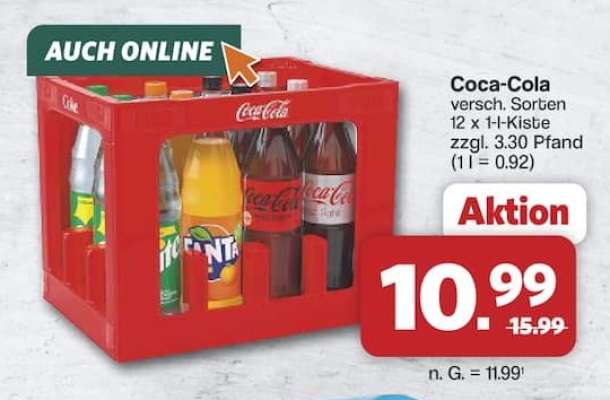 Coca Cola versch . Sorten