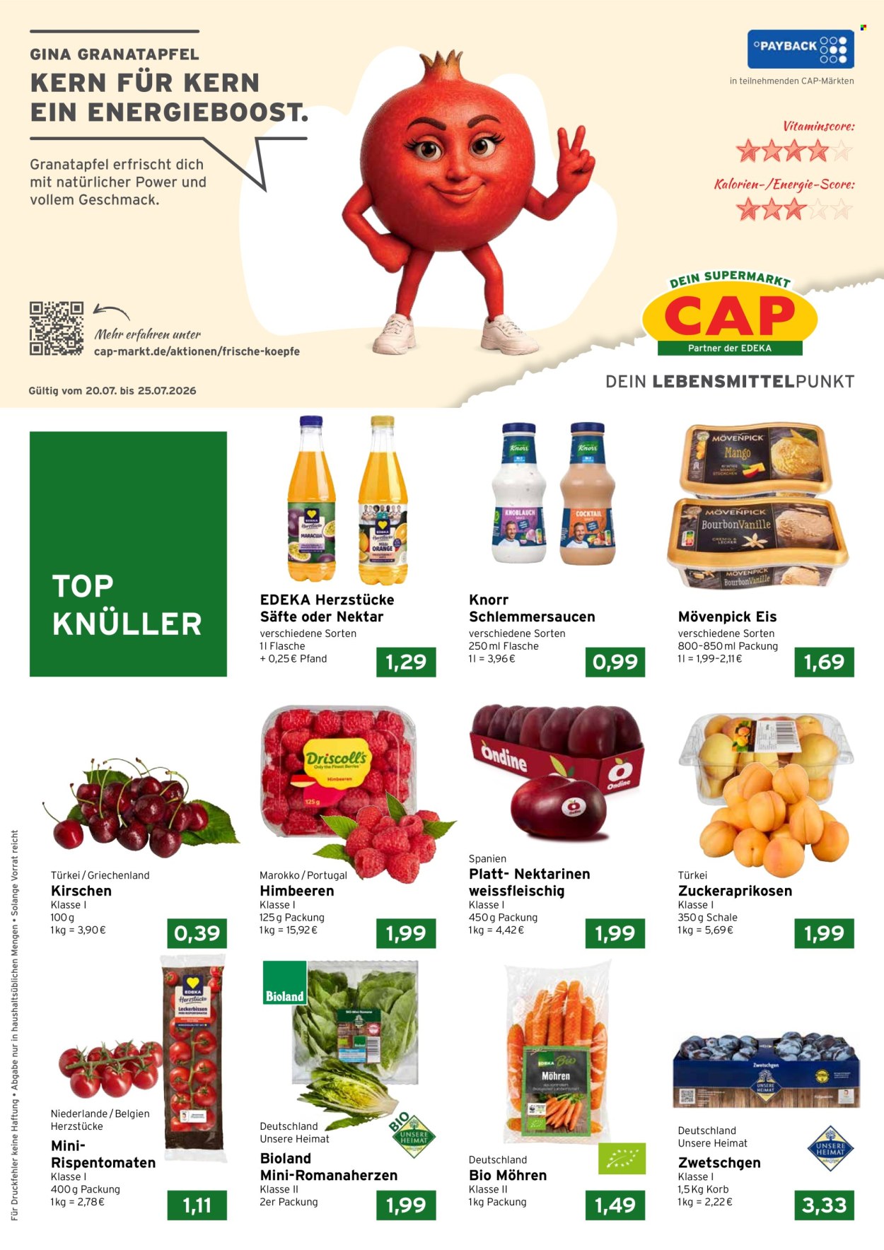 Leták CAP-Markt - 20.7.2026 - 25.7.2026. Strana 1