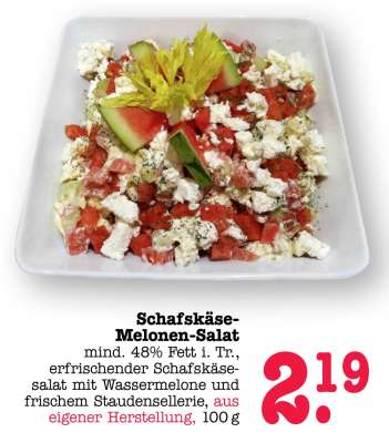 Schafskäse-Melonen-Salat