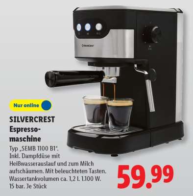 SILVERCREST Espressomaschine
