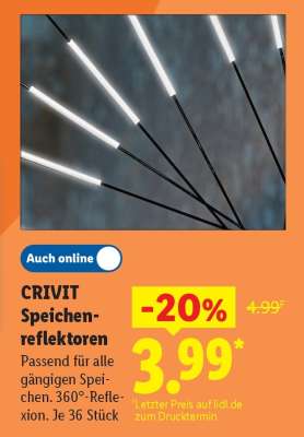 CRIVIT Speichenreflektoren