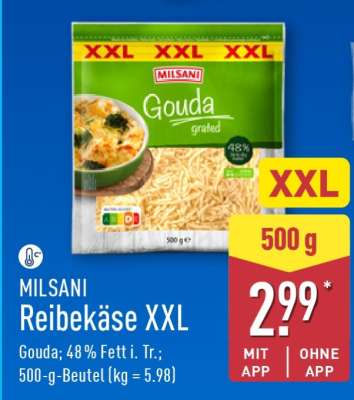 MILSANI Reibekäse XXL