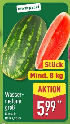 Wassermelone groß