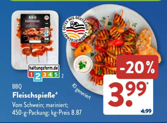 BBQ Fleischspieße
