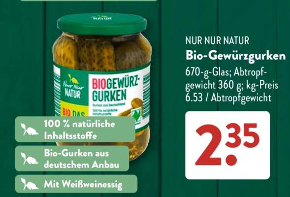 Bio-Gewürzgurken