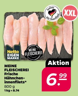 Meine Fleischerei Frische Hähncheninnenfilets