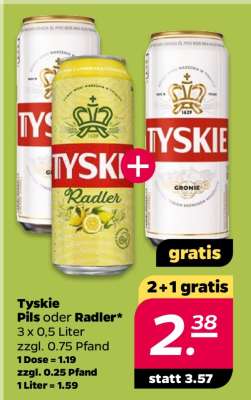 Tyskie Pils oder Radler