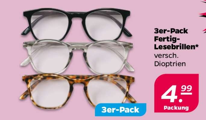 3er-Pack Fertig-Lesebrillen