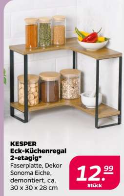 KESPER Eck-Küchenregal 2-etagig
