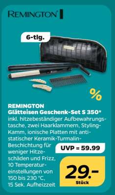 REMINGTON Glätteisen Geschenk-Set S 350