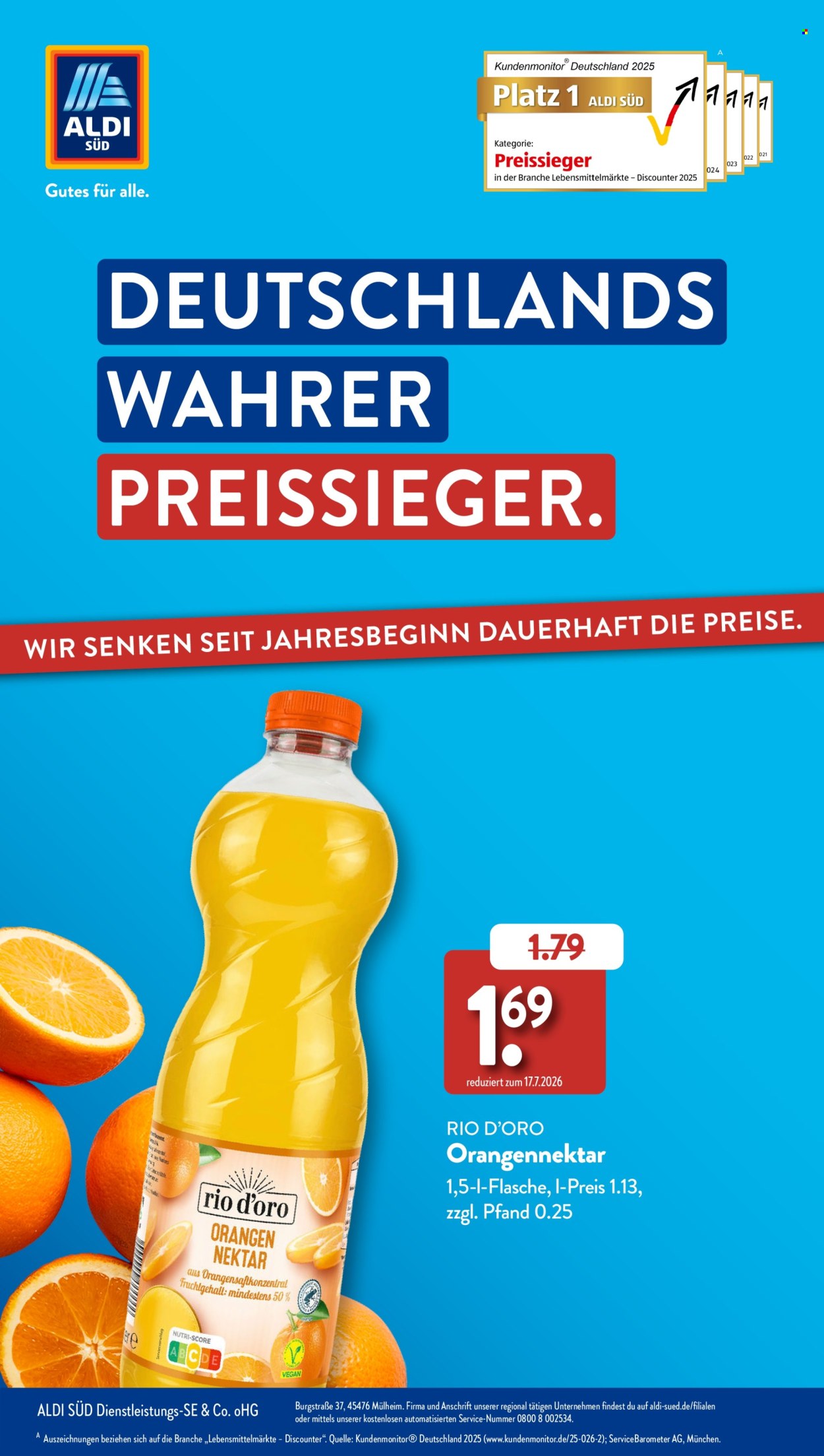 Leták ALDI SÜD. Strana 1