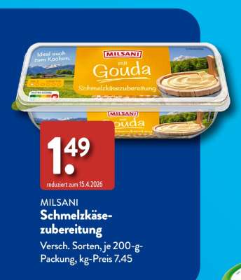 MILSANI Schmelzkäsezubereitung