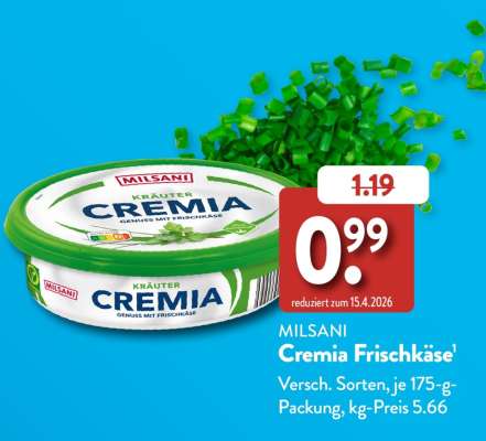 MILSANI Cremia Frischkäse