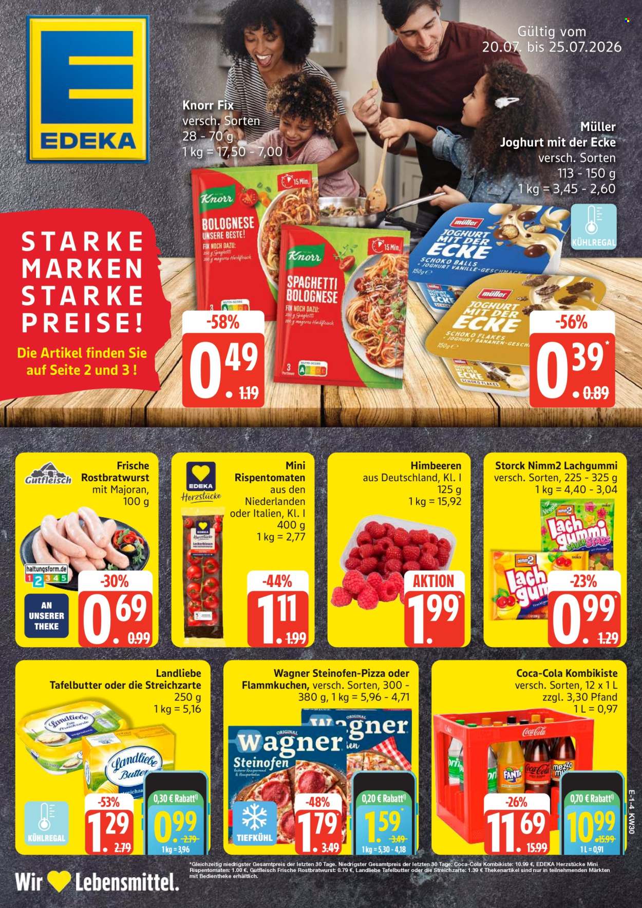 Leták Edeka - 20.7.2026 - 25.7.2026. Strana 1