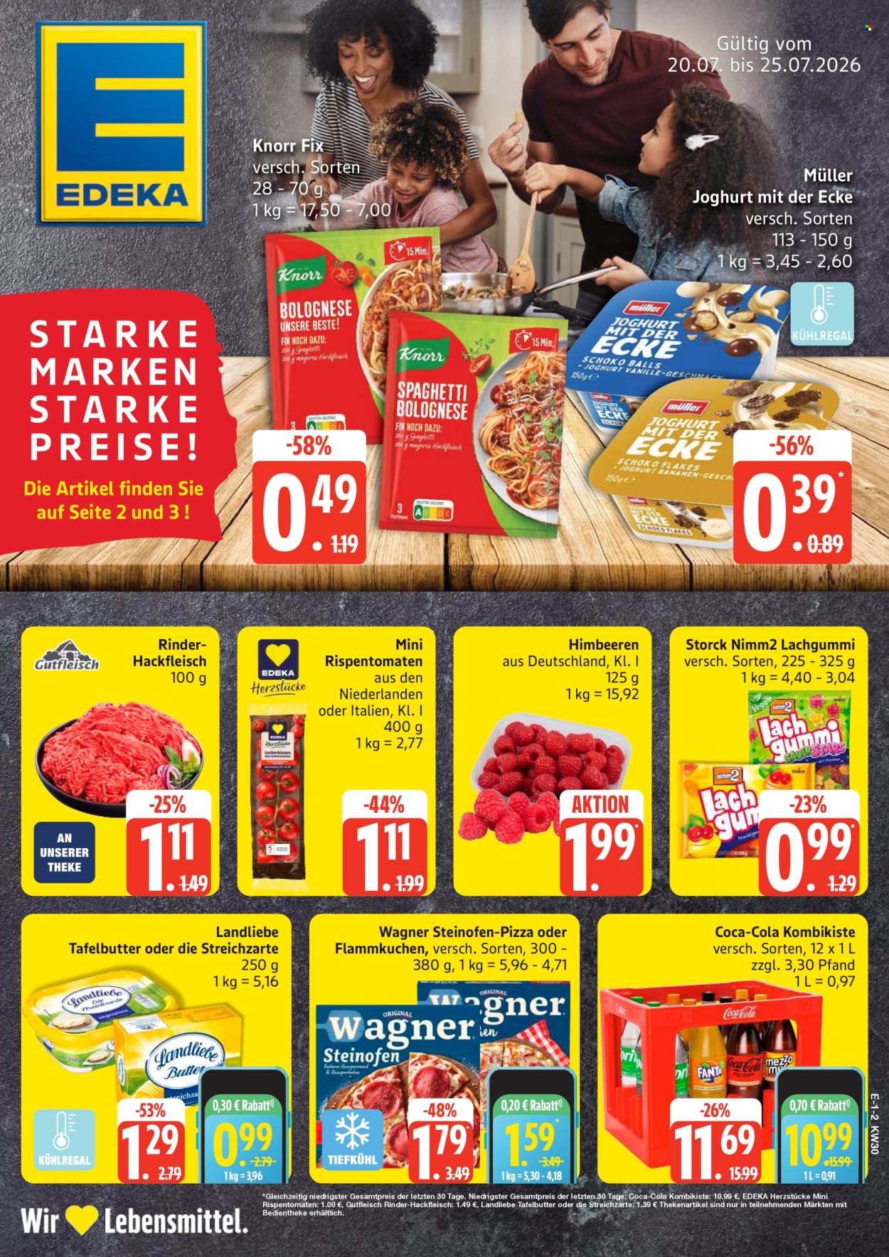 Leták Edeka - 20.7.2026 - 25.7.2026. Strana 1