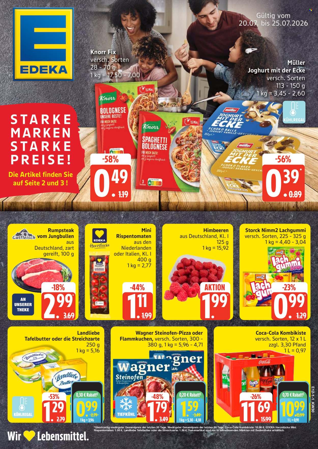 Leták Edeka - 20.7.2026 - 25.7.2026. Strana 1