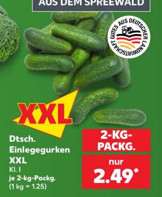 Dtsch. Einlegegurken XXL