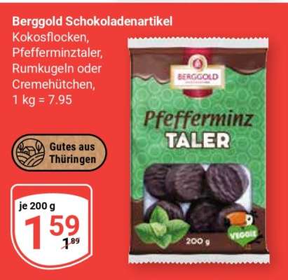 Berggold Schokoladenartikel