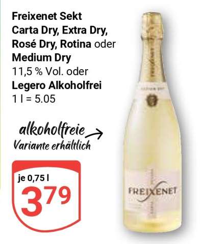 Freixenet Sekt Carta Dry, Extra Dry, Rosé Dry, Rotina oder Medium Dry