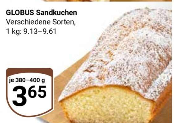GLOBUS Sandkuchen
