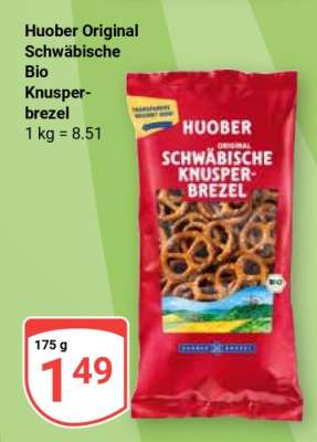Huober Original Schwäbische Bio Knusperbrezel
