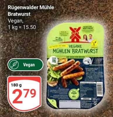 Rügenwalder Mühle Bratwurst
