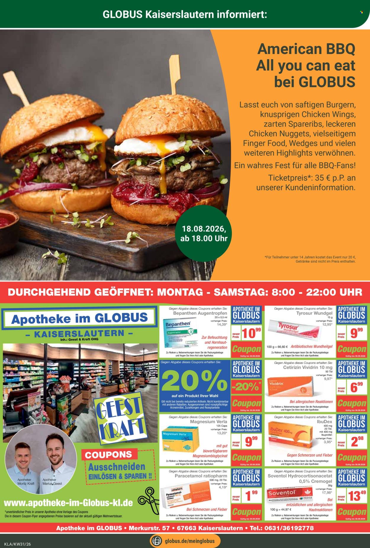 Leták Globus - 27.7.2026 - 1.8.2026. Strana 27