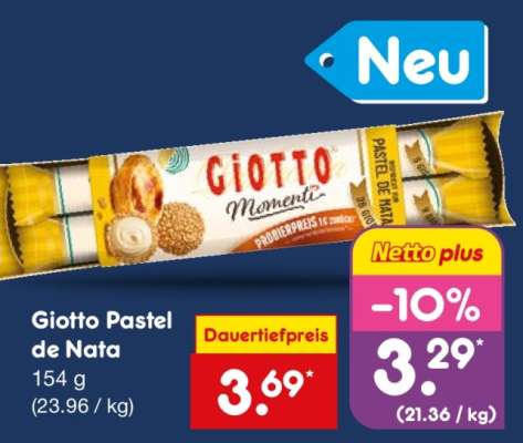 Giotto Pastel de Nata